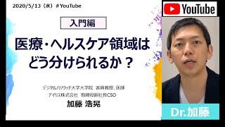 【入門編】医療・ヘルスケア領域はどう分けられるか？
