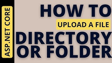 Upload File In ASP.NET Core File Save Local Directory