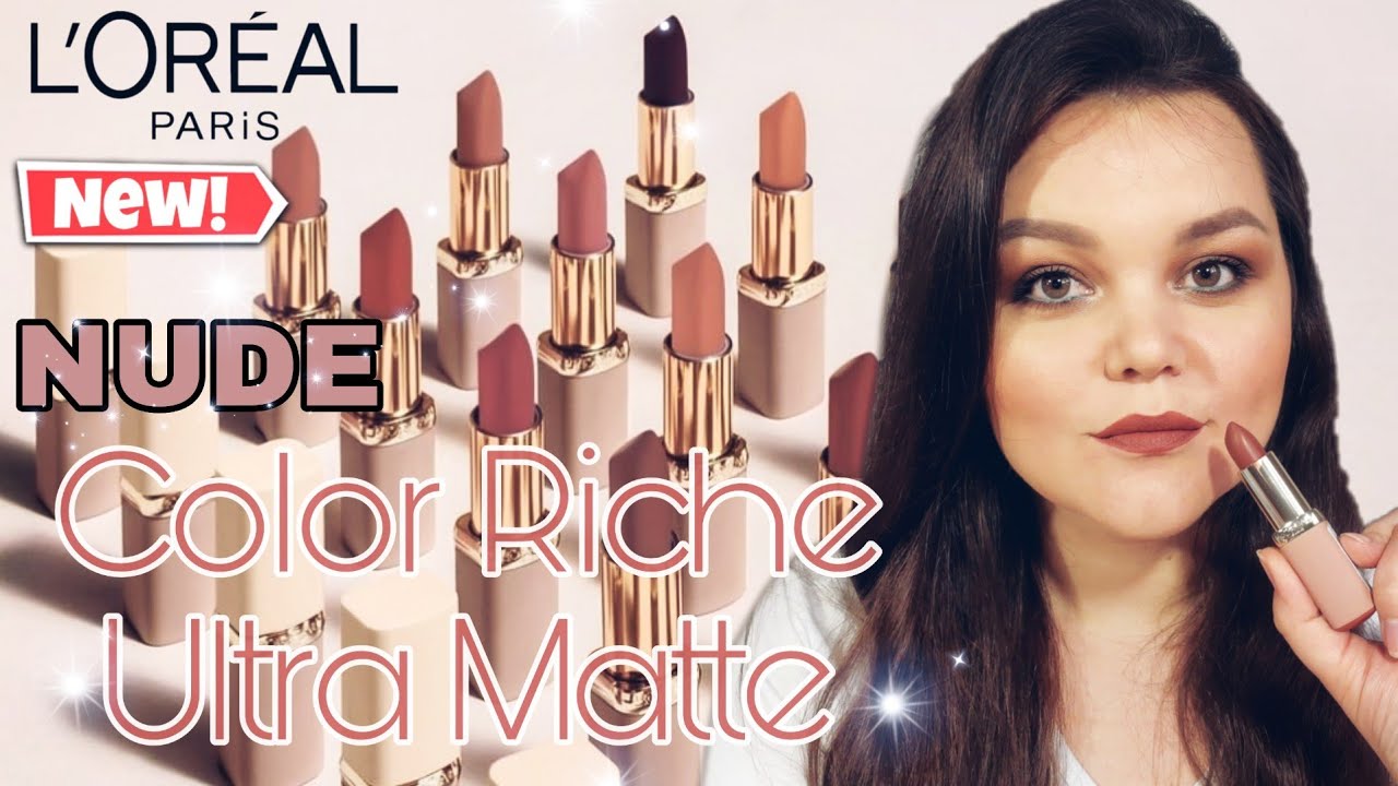 L'Oreal💋 Color Riche Ultra Matte СВОТЧИ НОВОЙ НЮДОВОЙ КОЛЛЕКЦИИ ПОМАД.  #УЛЬТРАМАТОВАЯ 💋