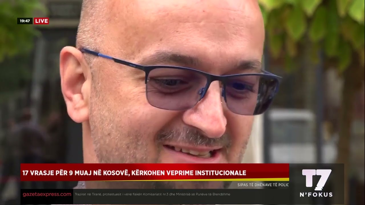 Lajmet e orës 19-30, 18.10.2026 | N'FOKUS | T7

Facebook: https://www.facebook.com/televizioni7
Instagram: https://www.instagram.com/televizioni7
Web: https://www.televizioni7.com

© & ℗ T7 SH.P.K. All rights reserved!