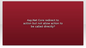 Asp.Net Core redirect to action but not allow action to be called directly?