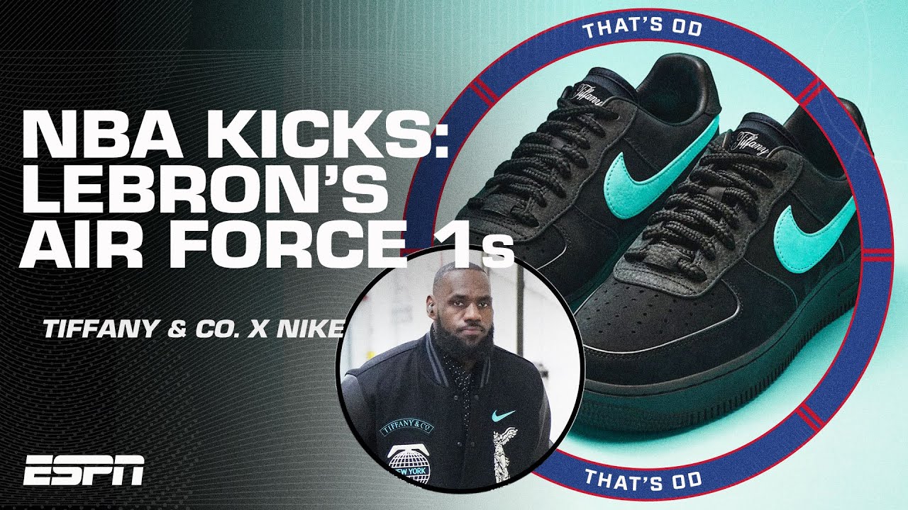 NBA Kicks: LeBron James debuts new Tiffany & Co. x Nike Air Force