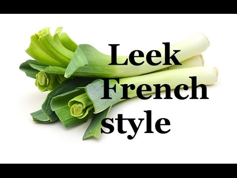 How to wash peel and cut Leeks    French cooking basics