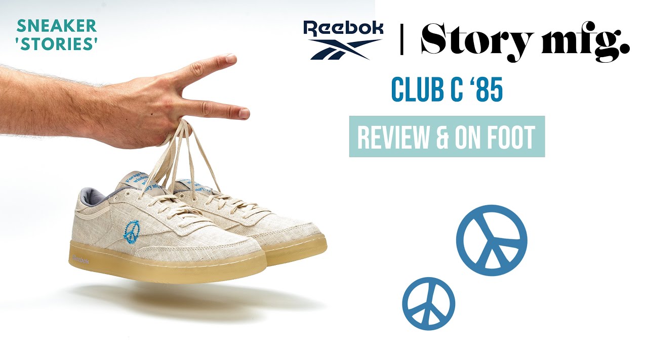 montículo demasiado Hueso Reebok x Story MFG Club C 85 (Review + On Foot) - YouTube