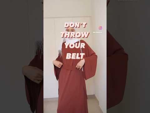 Wear your Belts ✨ full haul on my channel 🫰🏽 #hijab#abaya#muslim#muslimah#hijabstyle#haul