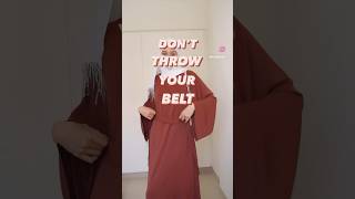 Wear your Belts ✨ full haul on my channel 🫰🏽 #hijab#abaya#muslim#muslimah#hijabstyle#haul screenshot 1