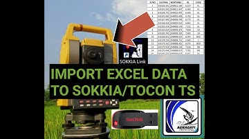 How to Convert Excel File to Sdr File Via Sokkia LinkI Insert Excel Data To Sokkia TS II Agragati II