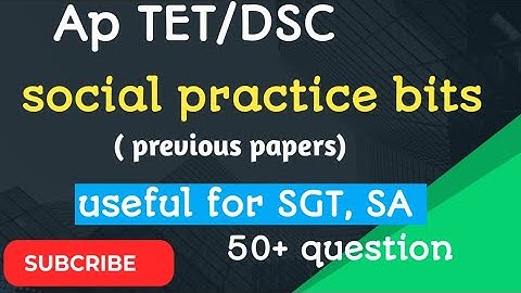 Ap tet|3rd to 10th class social practice bits|ap tet social previous papers bitspdfs|#education