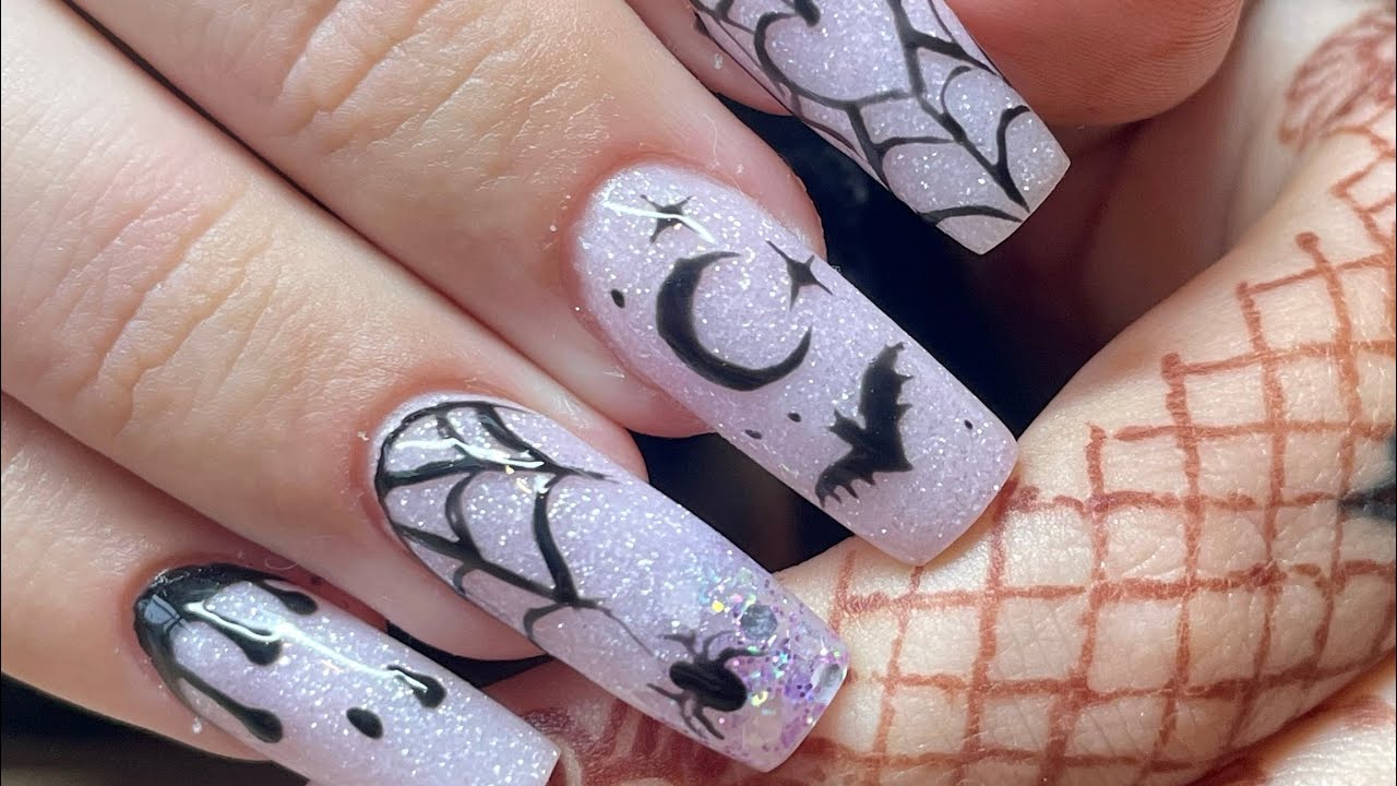 Pink spooky acrylic set using cjp acrylic powder