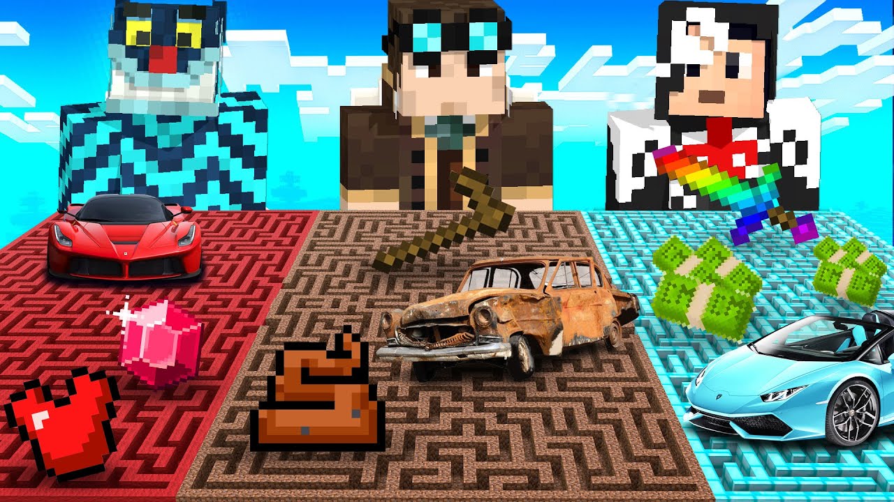 SFIDO I MIEI AMICI NEL LABIRINTO DI SPECTRITE CON LE ARMI SU MINECRAFT!!