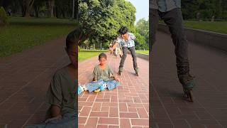 skating stunt, don't try it without any training #skating #skater #skate #skatersharif #reels