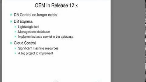 Oracle 12c What Happened to Enterprise Manager?