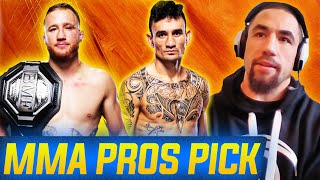 MMA Pros Pick ✅Justin Gaethje vs. Max Holloway - Part 2 👊 UFC 300