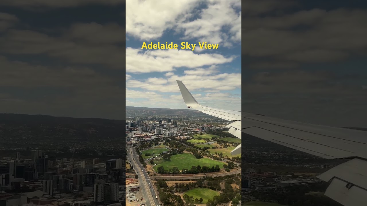 Beautiful sky view of Adelaide Australia