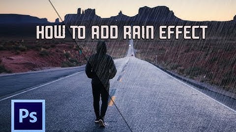 Create Rain effect in Photoshop | One minute tutorial