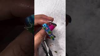 Pond Nail #lagoona #lagoonablue #monsterhigh #nailart #monsterhighnails