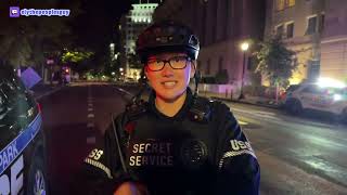 Federal Cop Caught Snoring in Front Of The White House!