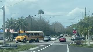 A tour quickly Miami Dade schools bus route 9222 #32204 afternoon pickup 