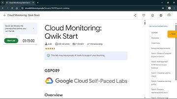 Cloud Monitoring: Qwik Start | #qwiklabs | #GSP089 #CLI