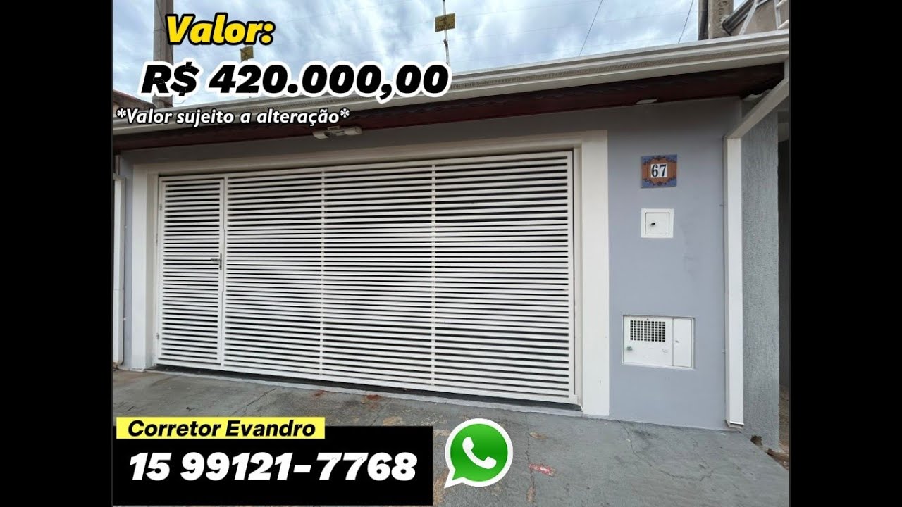 Casa l Venda l Mantovani l Interior l Tatuí/SP