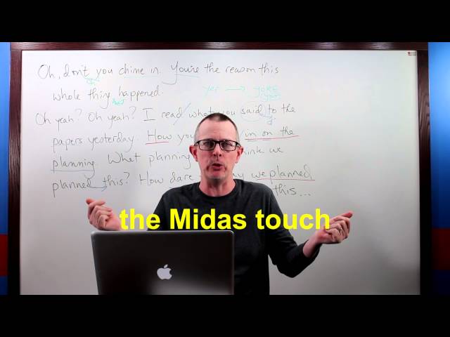 Idioms .. MIDAS TOUCH. #englishclass #english #learnenglish