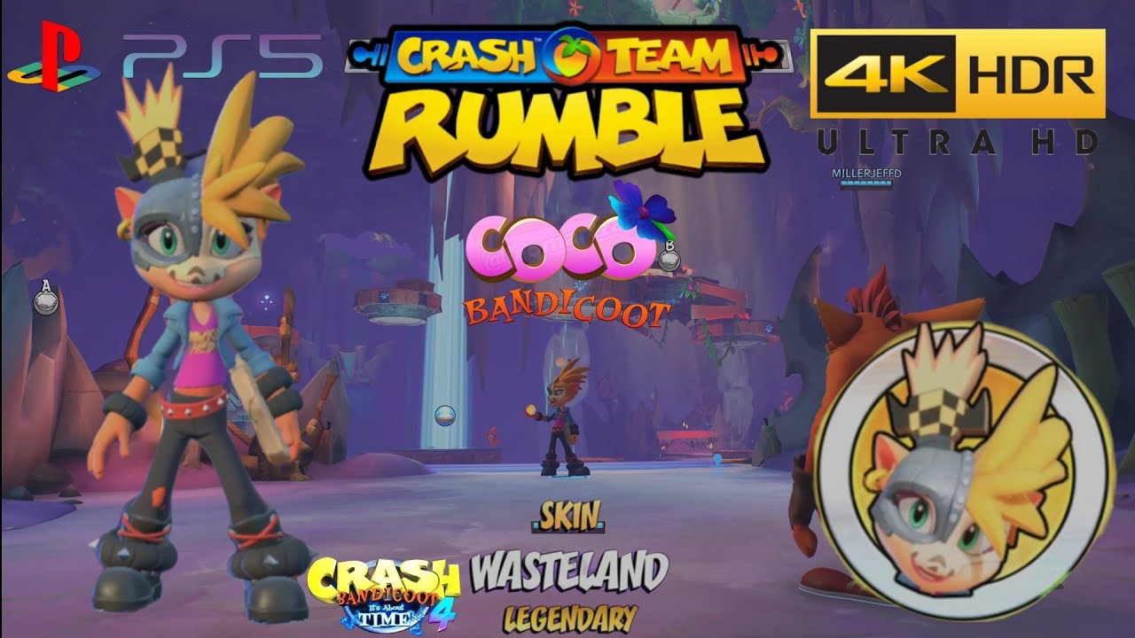 Crash Team Rumble: Competitive: Coco Bandicoot Wasteland Skin (PS5 ...