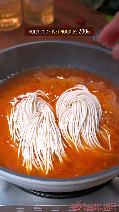 EASY CHINESE TOMATO & EGG NOODLE SOUP RECIPE #recipe #noodles #cooking #chinesefood #tomato #egg