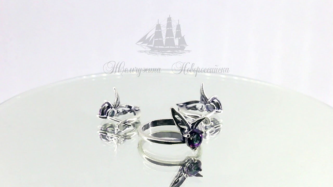 20690 БИЖУТЕРИЯ, ГАРНИТУР, ЖЕМЧУЖИНА НОВОРОССИЙСКА