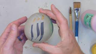 Underglaze Technique   Newspaper Stencils