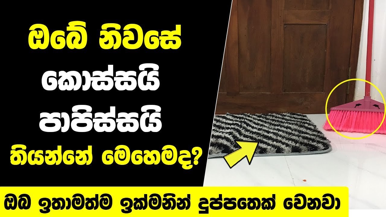 ඔබේ නිවසේ කොස්සයි පාපිස්සයි තියන්නේ මෙහෙමද? ඔබ ඉතාමත්ම ඉක්මනින් දුප්පතෙක් වෙනවා | Vasthu Dosha Tips
