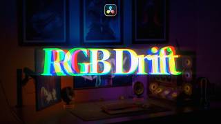 RGB Drift Typography in DaVinci Resolve (Chromatic Aberration Tutorial)