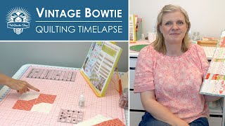 SEWING TIMELAPSE - 4 Hour Sewing Session - Making Vintage Bowtie quilt blocks