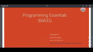 Programming Essential (66631) Chapter-05