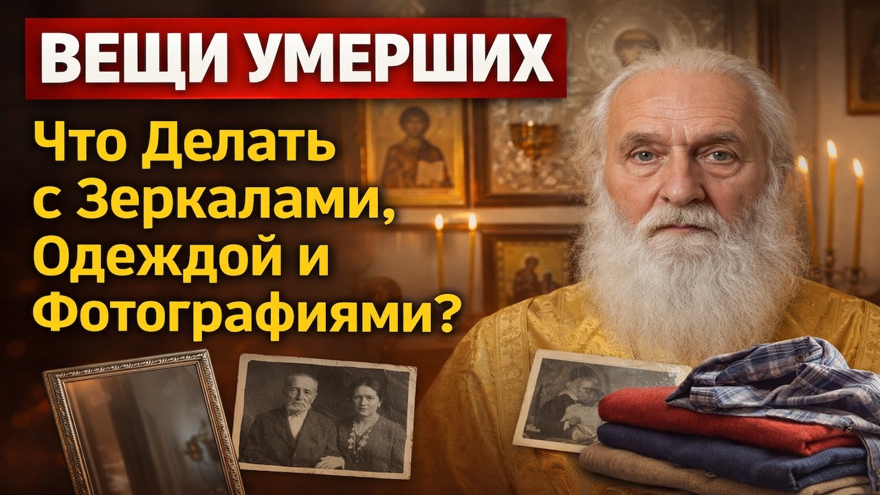ВЕЩИ УМЕРШИХ   Что Делать с Зеркалами, Одеждой и Фотографиями  Священник Раскрывает Духовную Правду