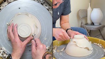 581. Using Hsin Tungsten Carbide #2, #3 Tools to Trim a Perfect Bowl with Hsin-Chuen Lin 林新春鎢鋼刀修坯示範