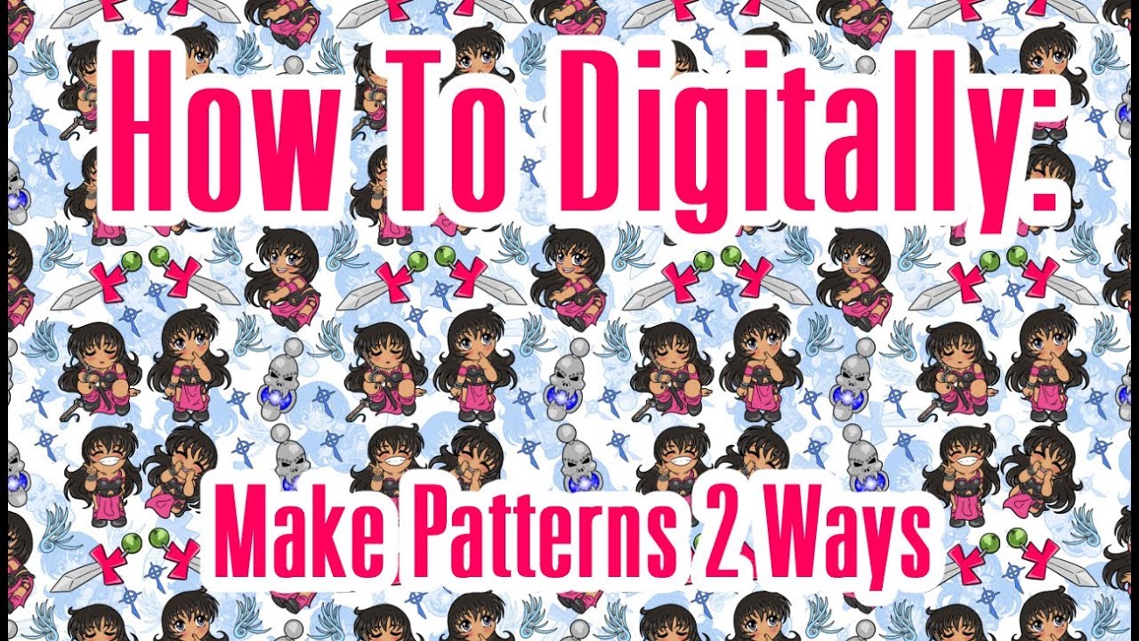 How To Digitally: Make Patterns 2 Ways - YouTube
