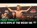 Paddy Pimblett gets hyper and fires up the crowd at UFC London weigh-ins