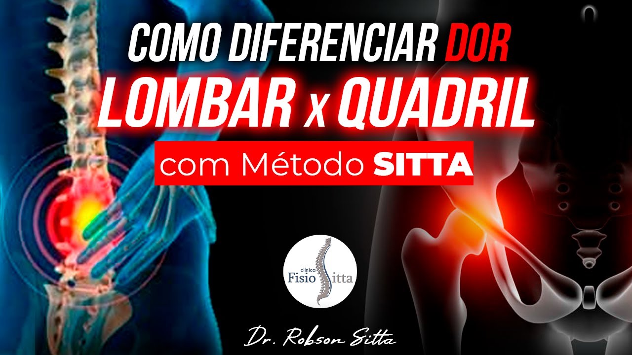 DOR LOMBAR vs DOR no QUADRIL COMO AVALIAR COM o MÉTODO SITTA CURSO de ...