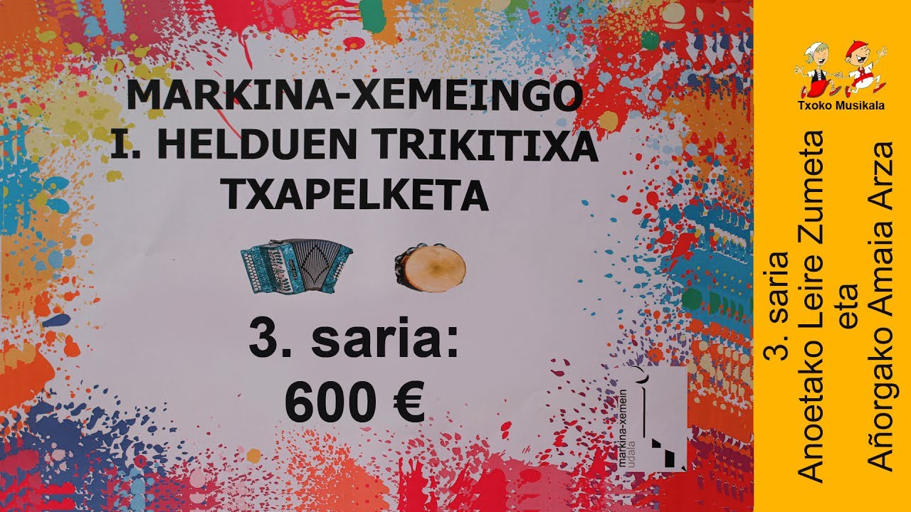 201707080603 Leire Zumeta eta Amaia Arza, Trikitilari Helduen I  Txapelketan Markina Xemeinen