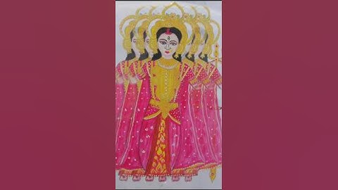 naborupe devi durga 🙏Zee Bangla mahalaya 2024#shortvideo#art #shortsdrawing #zeebangla #mahalaya2024