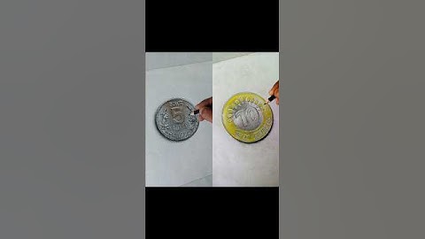 3d coin drawing comparison  😱 #shorts #drawing #art #artist #artwork #sketch #painting