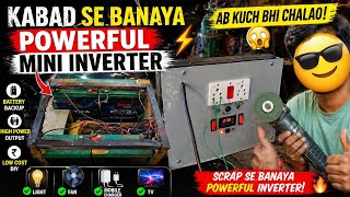 Kabad se banaya Powerful Mini Inverter 😳⚡ Ab kuch bhi chalao!