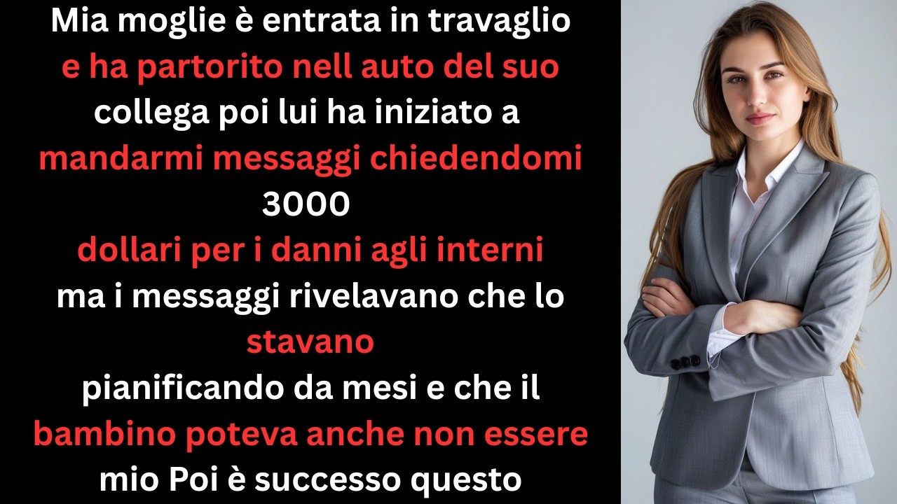 Mia Moglie Ha Partorito Nell’Auto Del Collega… Poi Lui Mi Ha Scritto