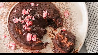 Gluten Free & Paleo Peppermint Lava Cake