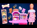 Satisfying With Unboxing Barbie Pet Shop ASMR #barbie #pinky #toys