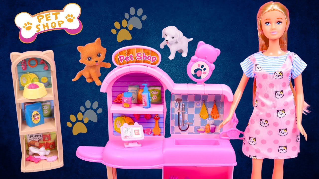 Satisfying With Unboxing Barbie Pet Shop ASMR 