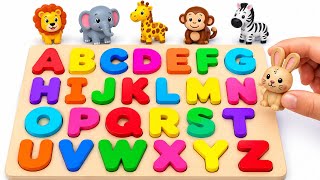ABC Alphabet Learning for Kids 🧩 | Learn A to Z with Colorful animations 