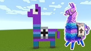 How To Build A Fortnite Llama - how to build fortnite loot llama pinata pixel art in minecraft
