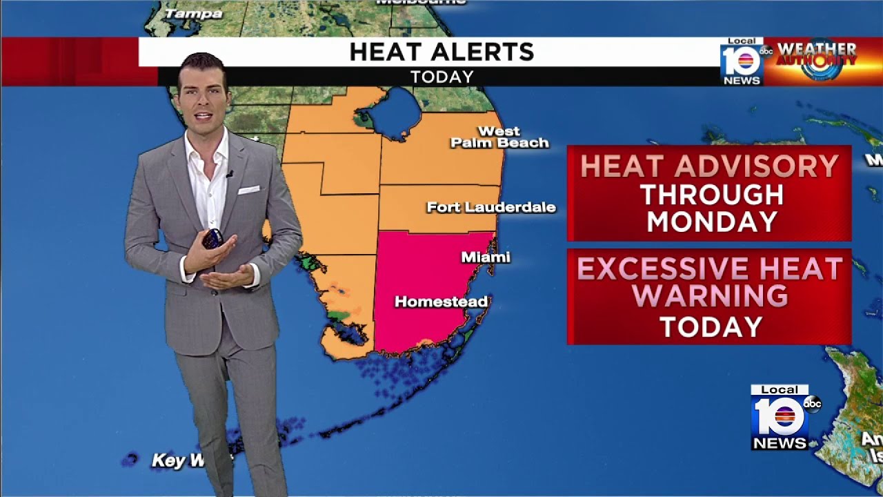 Broward County issued Heat Advisory through Monday