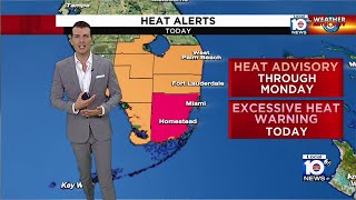 Broward County issued Heat Advisory through Monday